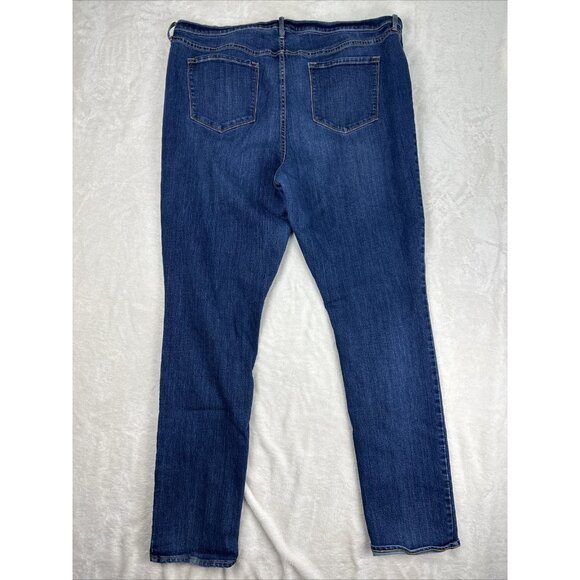 Old Navy Jeans Women’s Size 16 Tall Sweetheart Straight Lakeshore Denim Blue - Picture 7 of 10